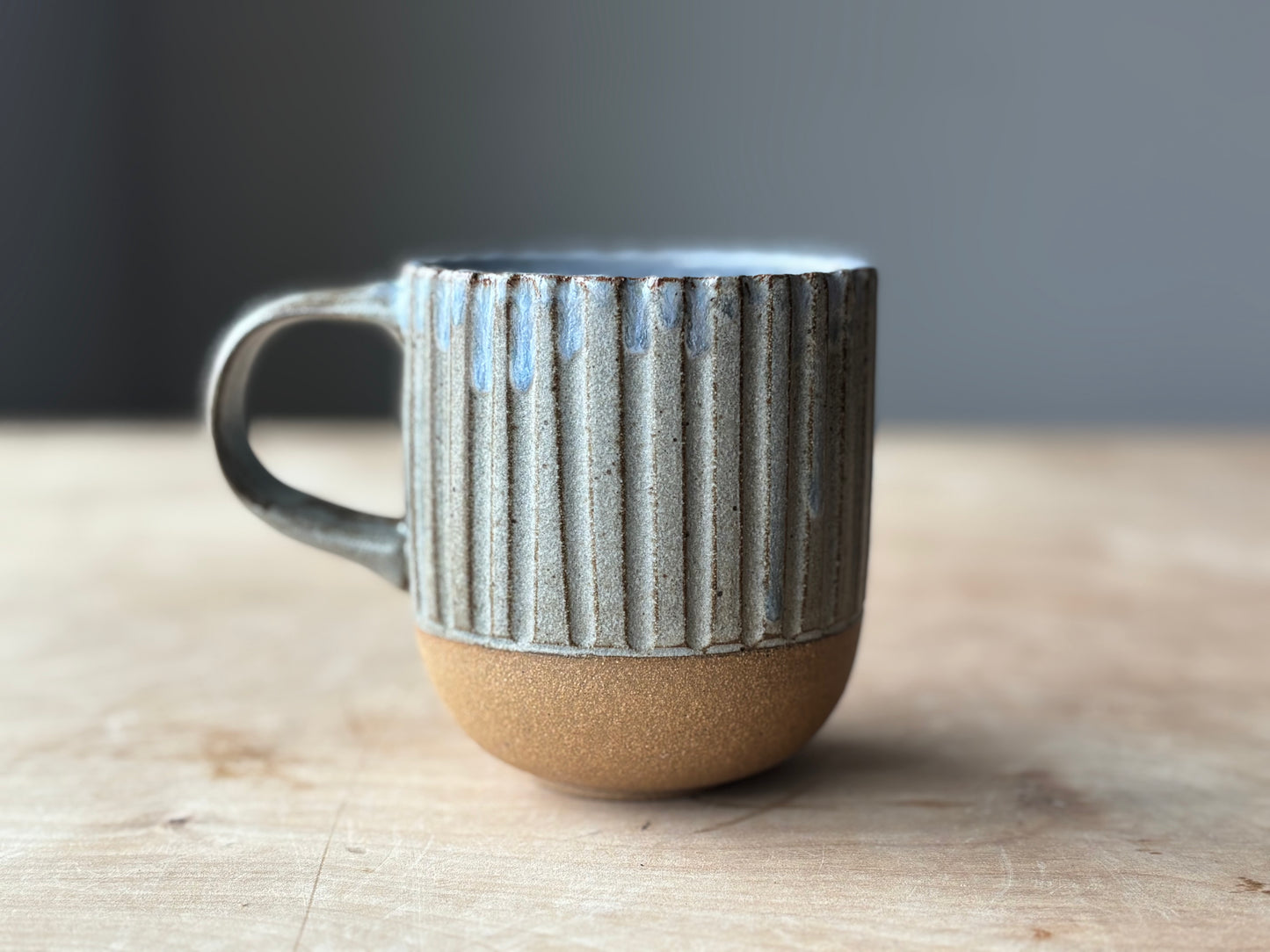 Grey Striped Mug