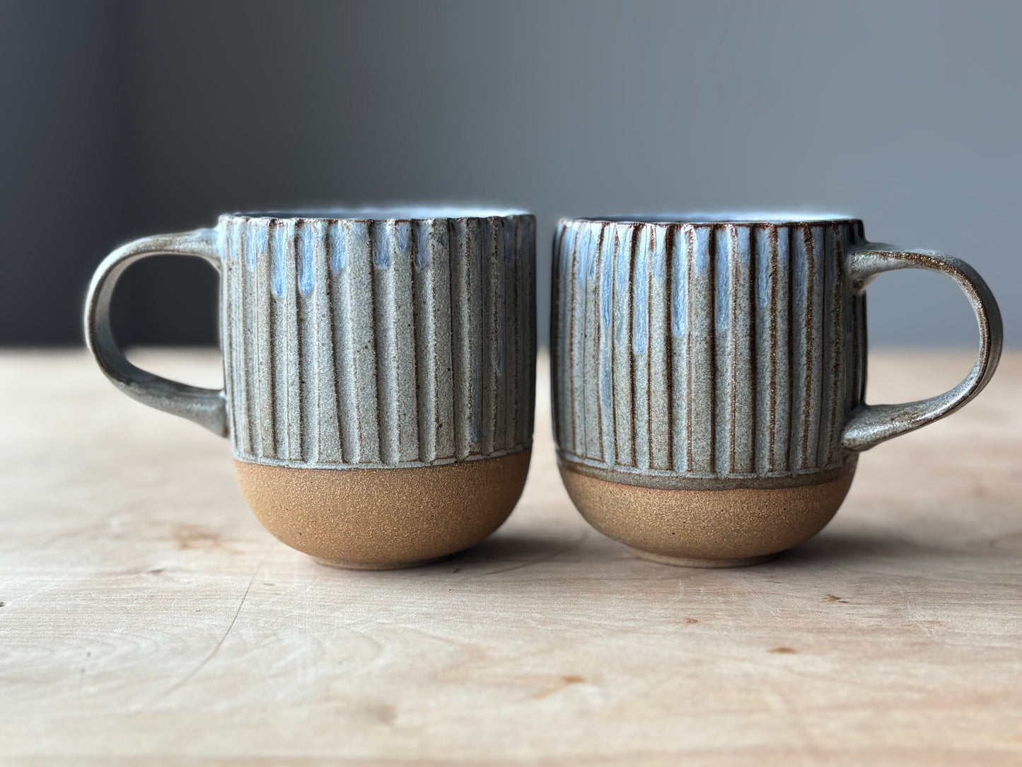 Grey Striped Mug