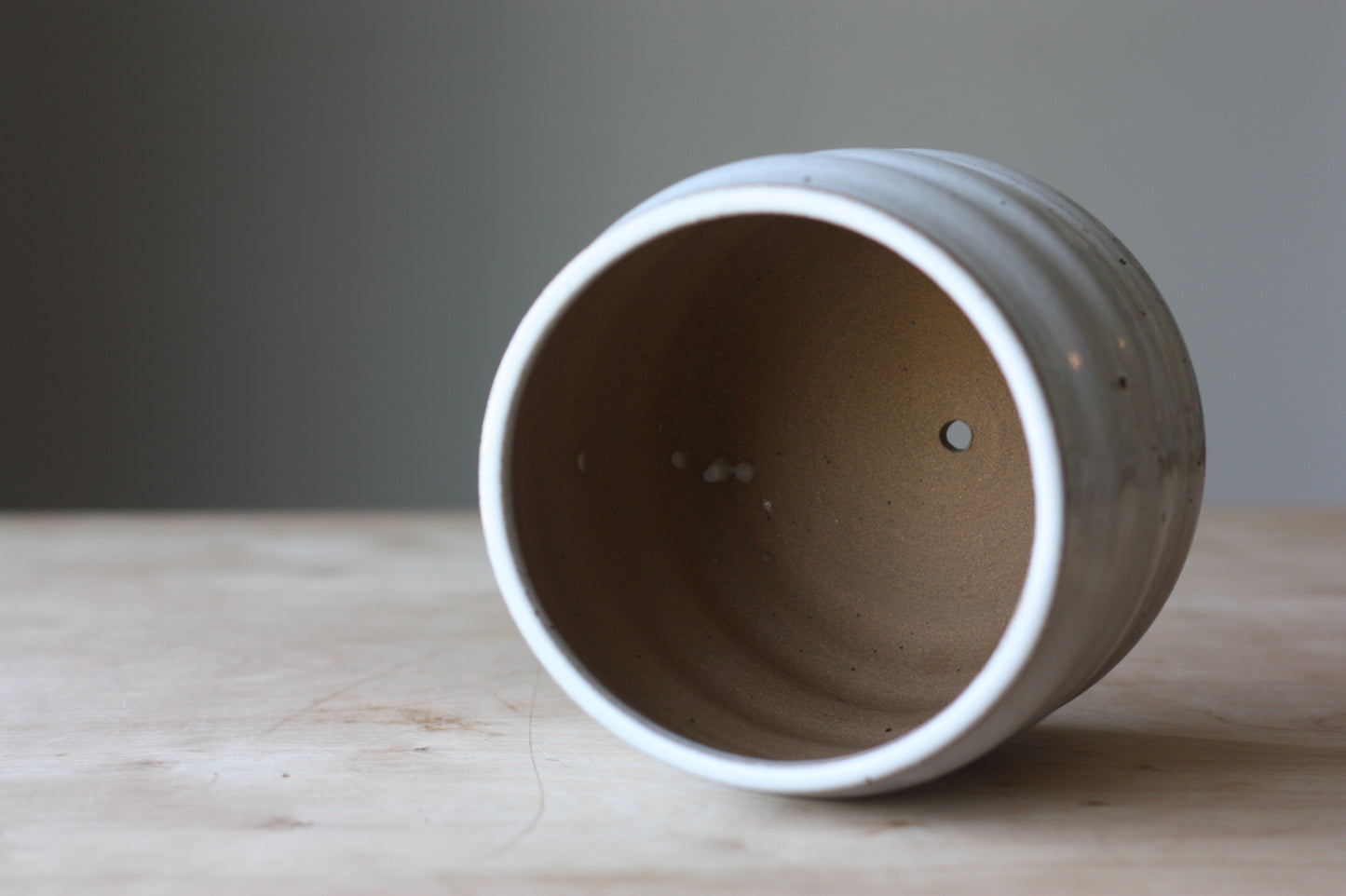 Wavy White Planter