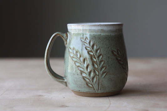 Mint Floral Mug