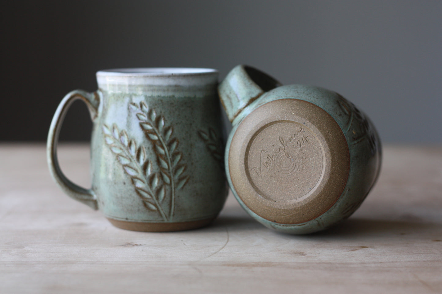 Mint Floral Mug