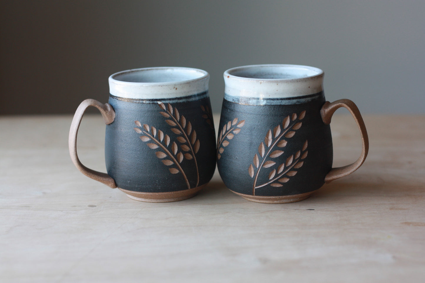 Black and White Floral Mug