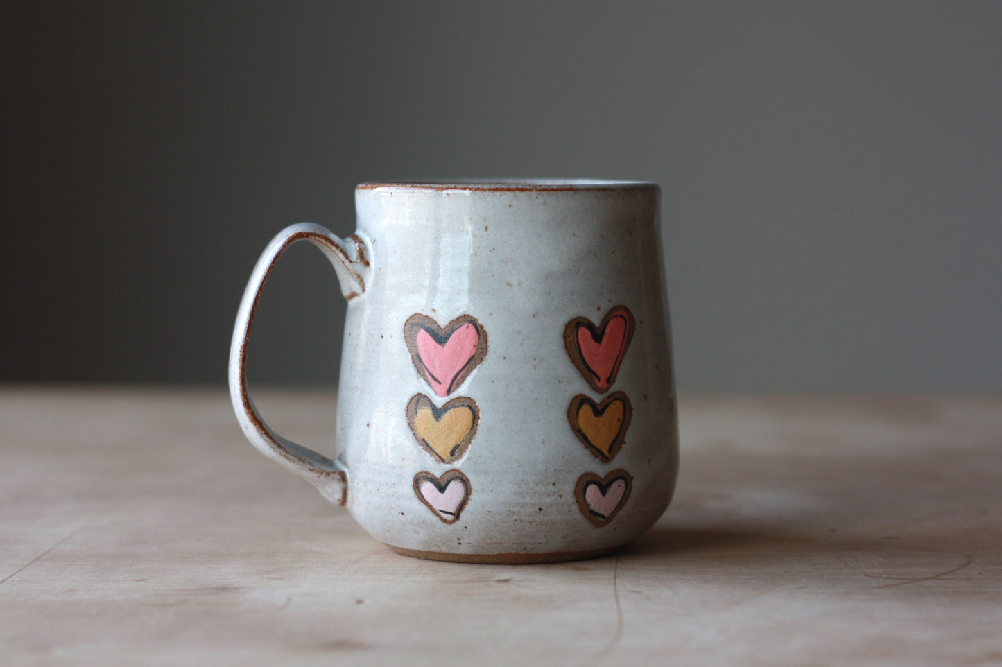 Heart Mug - Pink