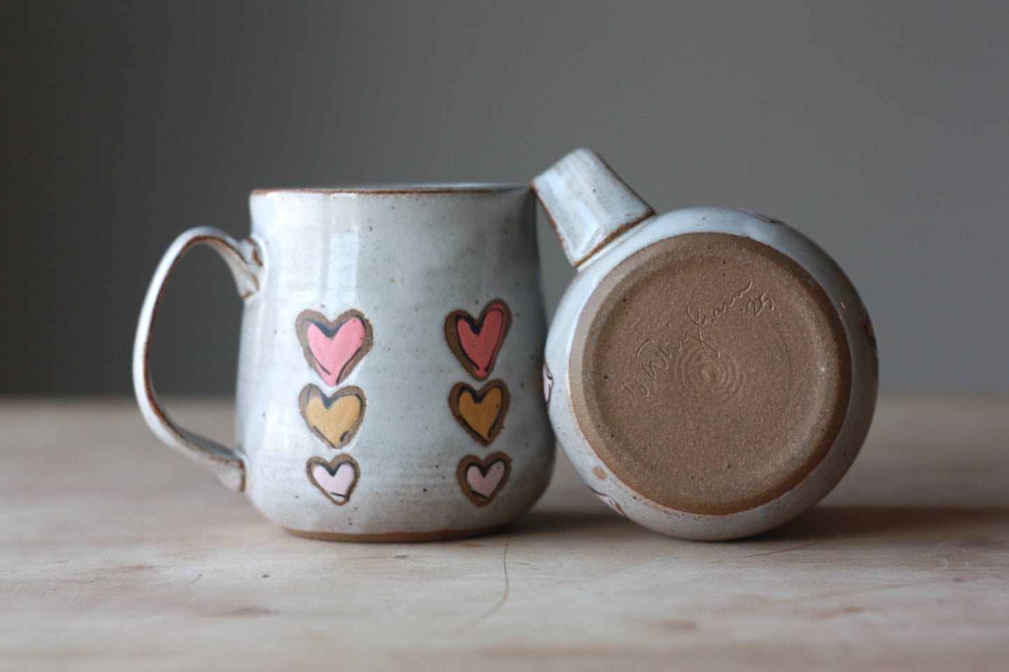 Heart Mug - Pink