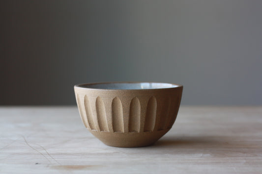 Unglazed Striped Bowl (set of 2)