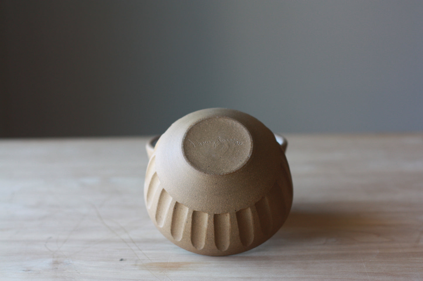Unglazed Striped Bowl (set of 2)
