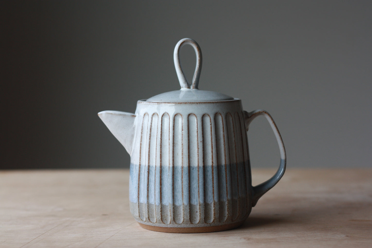 Blue - grey teapot