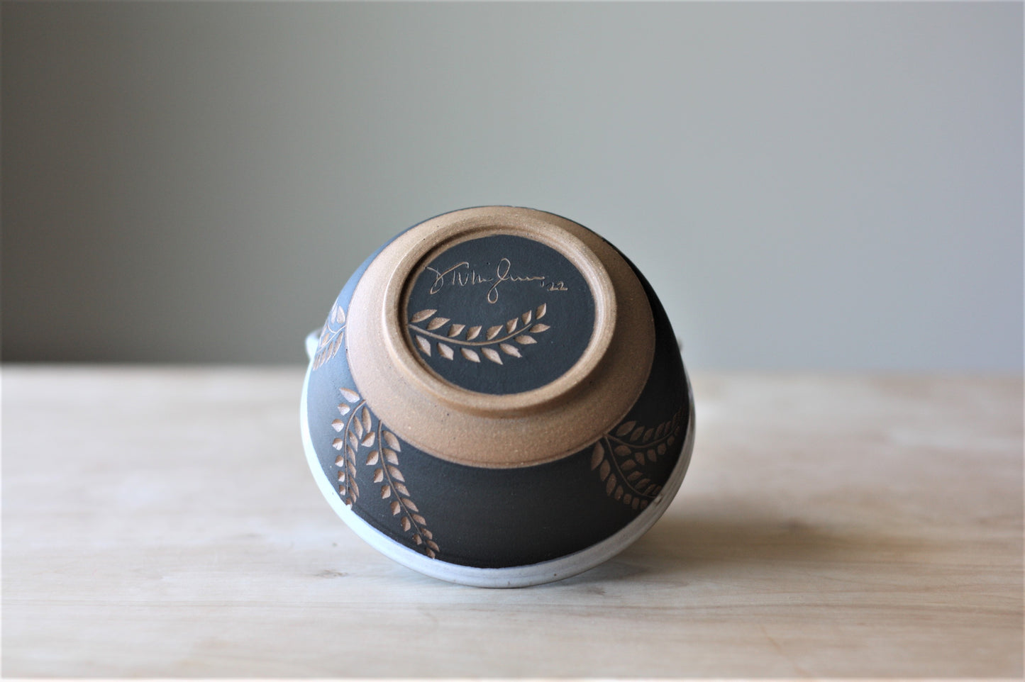 Black and White Floral Bowls (Set of 2)